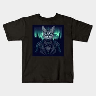 Silver Bengal Cat Kids T-Shirt